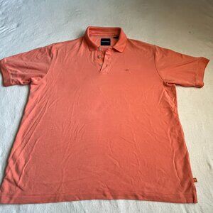 Tommy Bahama Men's Polo - Size XL - Orange Color - Soft
